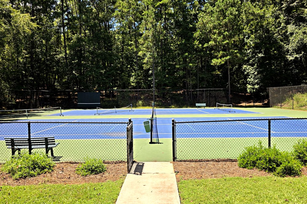 Granite Cove community tennis and pickleball courts on the Richland side of Lake Oconee
