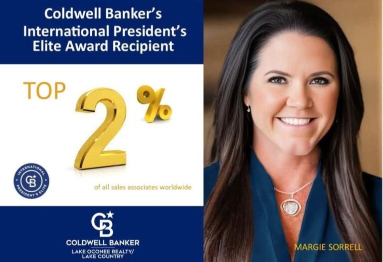 Margie Sorrell named to Coldwell Banker International President's Elite in 2024